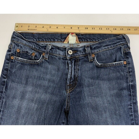 Lucky Brand Henna Sweet N Low Jeans Womens Size 8 29 Blue Bootcut Denim USA Made - Picture 7 of 10